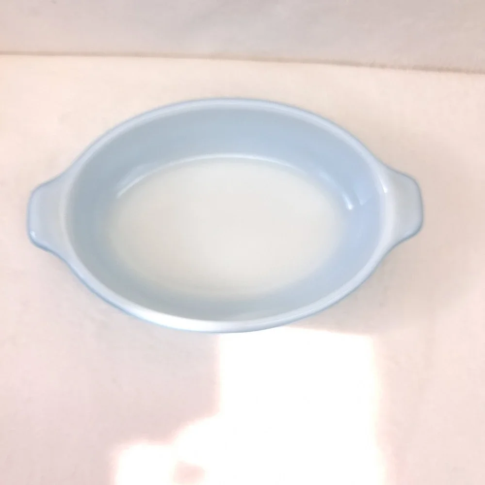 Vintage Pyrex 10 oz Horizon Blue 700 Au Gratin Souffle Dish Baker Vtg Pixie USA